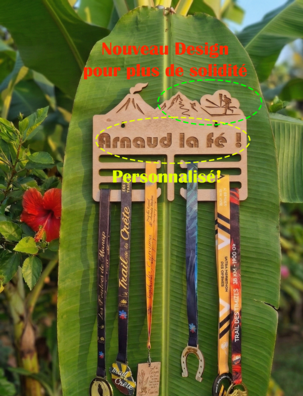 Portez vos exploits avec fierté : Le Porte-Médailles Fournaise Personnalisable Silhouette Homme