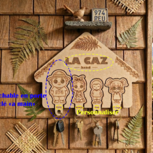 Plaque Porte clé "La Kaz band..." – Votre maison, votre porte clé
