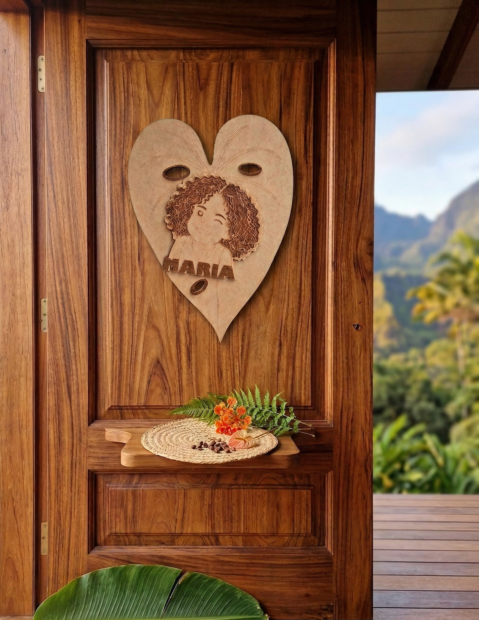 Plaque de porte Monstera-cadeau personnalisé – Image 2