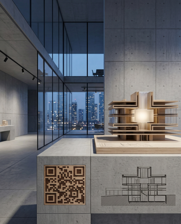 Plaque Qr Code Carré