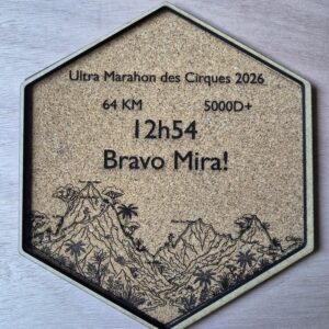 Ultra marathon des Cirques - Trophée Trail Autocollant pouvant s'assemblant – Image 2