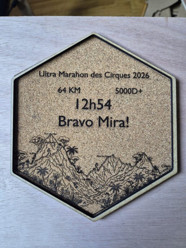 Ultra marathon des Cirques - Trophée Trail Autocollant pouvant s'assemblant