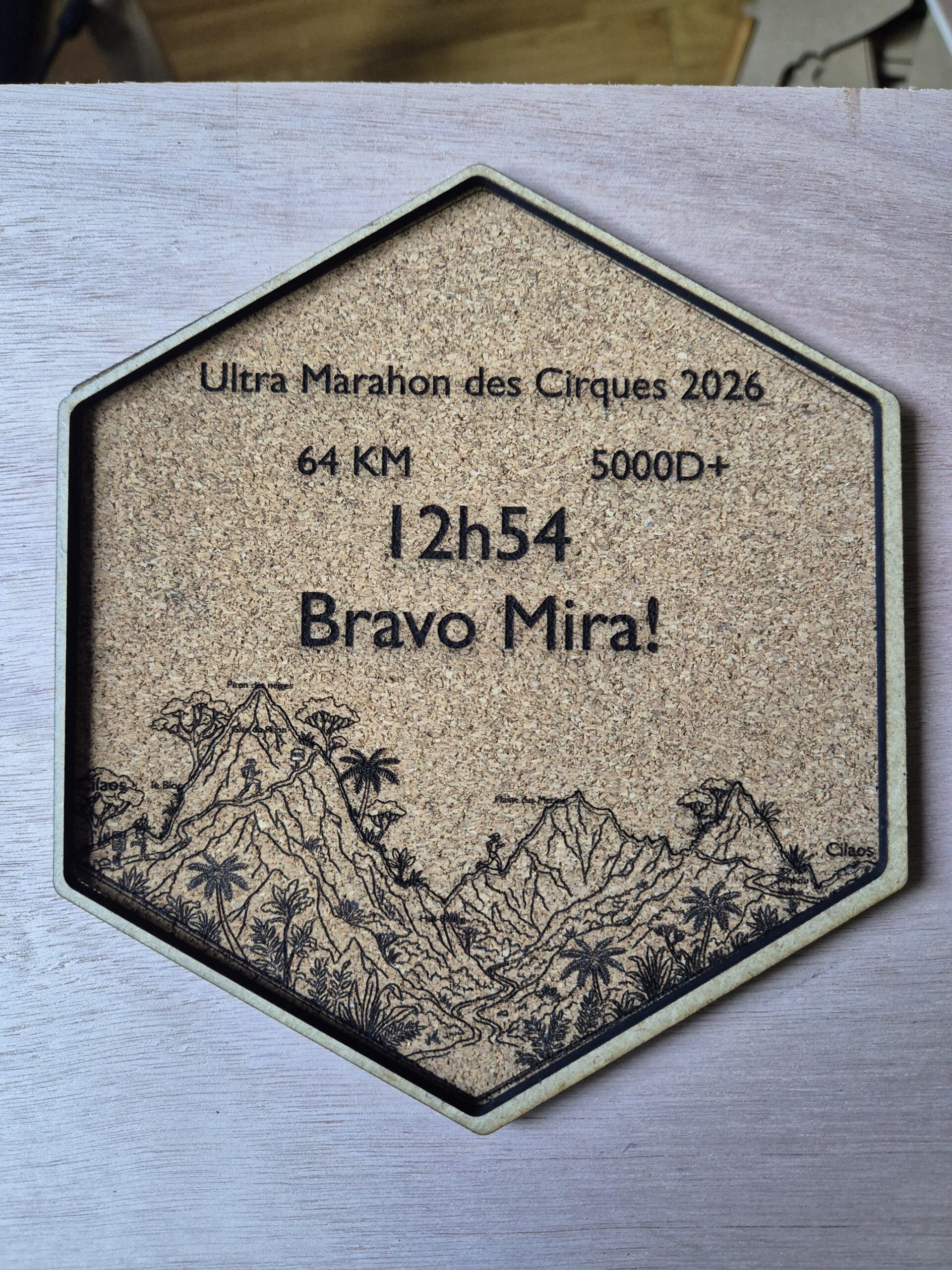 Ultra marathon des Cirques - Trophée Trail Autocollant pouvant s