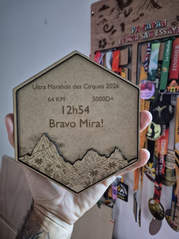 Ultra marathon des Cirques - Trophée Trail Autocollant pouvant s'assemblant