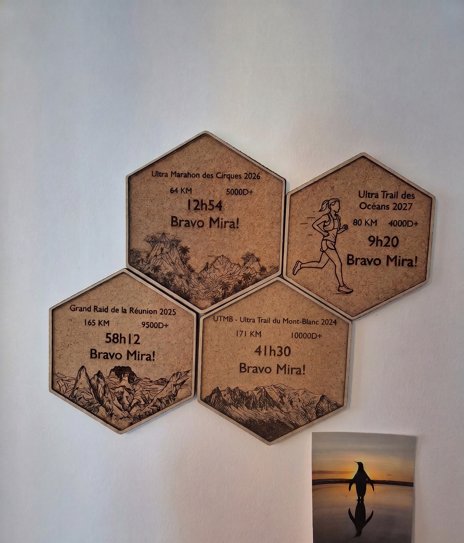 Ultra marathon des Cirques - Trophée Trail Autocollant pouvant s